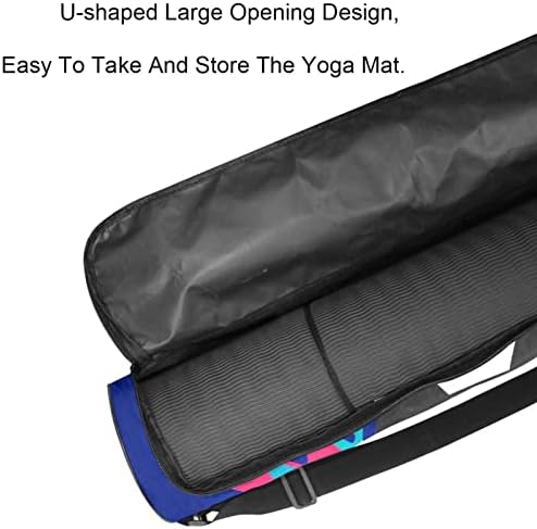 Futbol Topu Mavi Yoga Mat Taşıyıcı Çanta Omuz Askısı ile Yoga Mat Çantası Spor Çanta Plaj Çantası