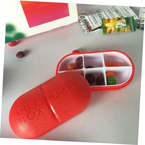 Healifty Tiny Vaka Sevimli Organizatör Taşınabilir Ilaç kutu konteyner Hapları kutu konteyner Ilaç Kutusu Küçük Kutu