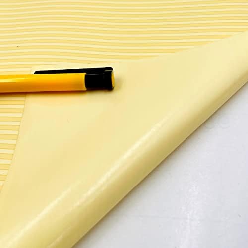 Yıfely Sarı Beyaz Çizgili Raf Astarı Çekmece Üniteleri Dekor Sticker Kendinden Yapışkanlı Masa Üstü Kağıdı Koruyun
