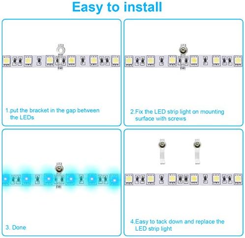 Fntek LED şerit konektör kiti için 5050 RGB 4 Pin 10mm, RGB Splitter Kablosu, RGB Uzatma Kablosu, LED Şerit Jumper,