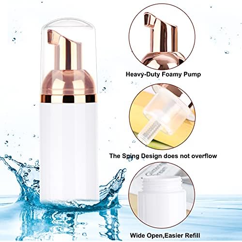 Dming 8 Adet 1 oz 30 ml Plastik Köpürtücü pompa şişesi Köpük dağıtıcı Şişeler Doldurulabilir Seyahat için Mini Sıvı