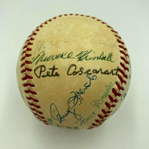 1940'ların Brooklyn Dodgers Efsaneleri İmzalı Beyzbol Leo Durocher Pee Wee Reese PSA İmzalı Beyzbol Topları