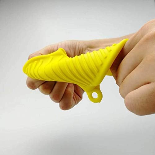 2 Adet Silikon tutam eldiveni fırın eldiveni Pot tutucu ısıya dayanıklı mutfak eldiveni fırında (sarı)
