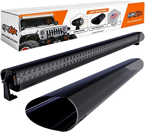 AeroLıdz ışık çubuğu kapağı-Jeep/kamyon düdüğü için gürültü ve rüzgar Susturucusu-Çift LED ışıklar / düz ışık çubuğu