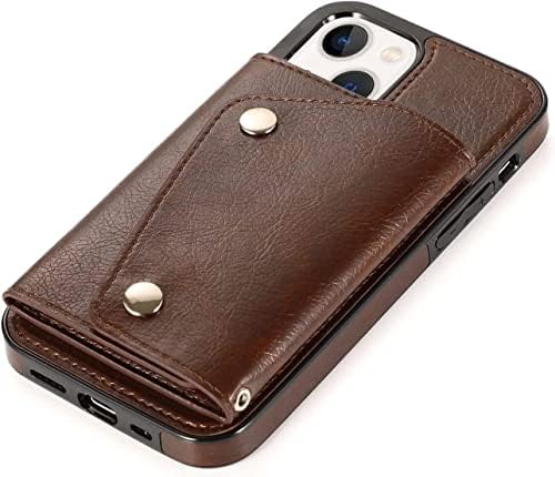 KOSSMA iPhone için kılıf 14/14 Artı / 14 Pro / 14 Pro Max, İnce Premium deri flip cüzdan Case Arka Kickstand ile kart