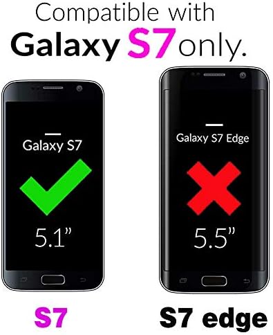 Samsung Galaxy S7 ile Uyumlu Asuwish Cüzdan Kılıf ve Temperli Cam Ekran Koruyucu Kapak Kredi Kartı Tutucu Standı Kickstand