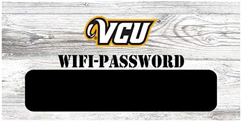 Fan Kreasyonları NCAA Virginia Commonwealth Rams Unisex VCU WiFi Şifre İşareti, Takım Rengi, 6 x 12