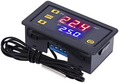 LLLY oda termometresi AC110-220V dijital sıcaklık kontrolü LED ekran termostat ısı / soğutma cihazı (Renk: gösterildiği