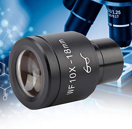 SALUTUY Yüksekliği Eyepiont Mercek Lens, Mikroskop Mercek Lens Büyütme 10X Görüş alanı 18mm Kompakt Biyolojik Mikroskopi