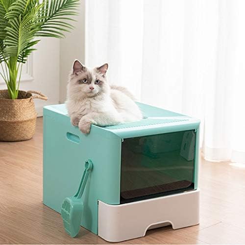Kedi kum kabı Üstten Girişli kum kabı Tamamen Kapalı Büyük Kedi Tuvalet kum kabı Deodorant Katlanabilir kum kabı Kedi